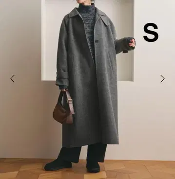 미사용 새상품 BEAUTY&YOUTH 스텐카라 코트 헤링본 S