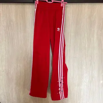 [레어 한정판 모델] adidas 트랙 팬츠 하트 자수 UK 6 사이즈