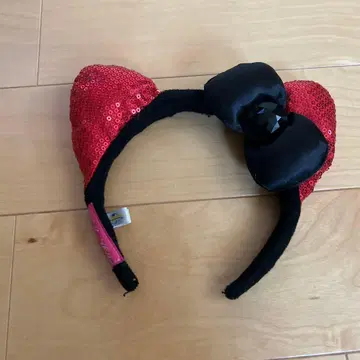 유니버설 키티 머리띠 빨간색과 검정색