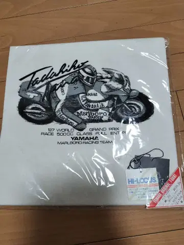 YAMAHA 다이라 타다히코 사인 포함 T셔츠 미사용 타이라 말보로