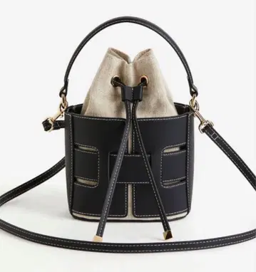 H&M 크로스 바디 버킷 백 블랙