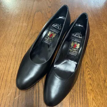 미사용 새상품 미하마 펌프스 23.5cm 힐 5.5cm 블랙 포멀