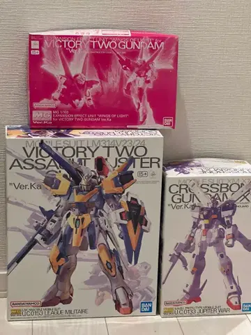 MG 건담 프라모델 3종 세트 내용품, 상품 설명란 참고