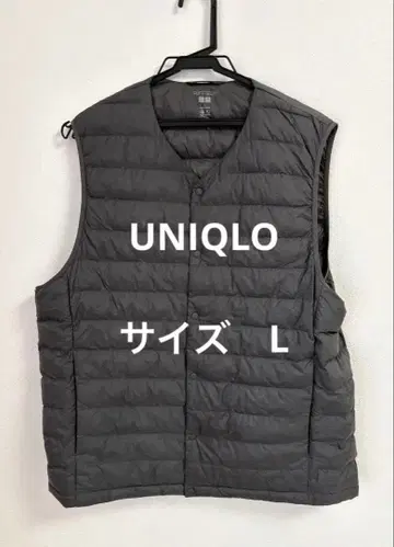 유니클로 퍼프 테크 컴팩트 베스트 남성용 L 그레이
