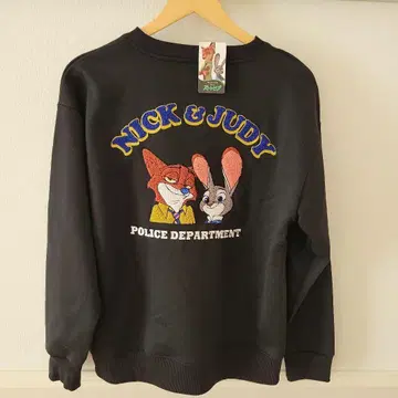 주토피아 주디 닉 영화 디즈니 트레이닝복 맨투맨 자수