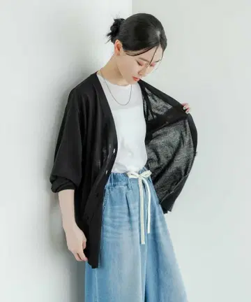 UV컷 가공 가디건