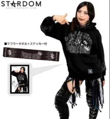 아베일 남성용 카미타니 사야 선수 모델 후드티 (스타덤) L 사이즈