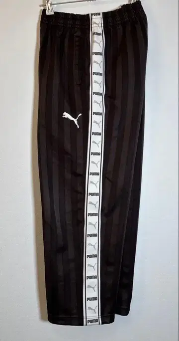 푸마 자수 로고 사이드 프린트 라인 트랙 팬츠