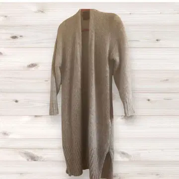 URBAN RESEARCH 알파카 롱 가디건 베이지 새상품급