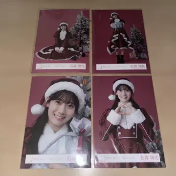 이시모리 니지카 산타 코스튬 사진 4장 세트