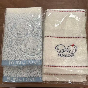 RUN&LOVE 타월 4장 세트