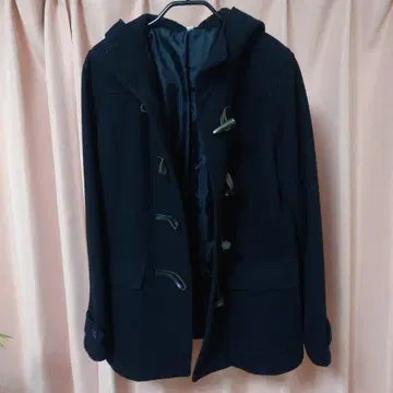 무인양품 더플 코트 블랙 L 사이즈