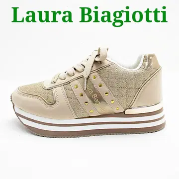 Laura Biagiotti 라우라 비아조티 베이지 통굽 스니커즈