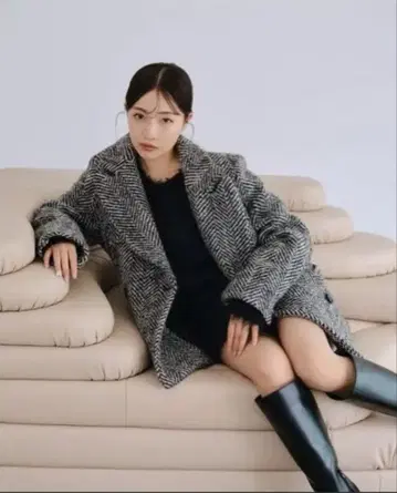 SNIDEL 오버 박스 자켓 코트