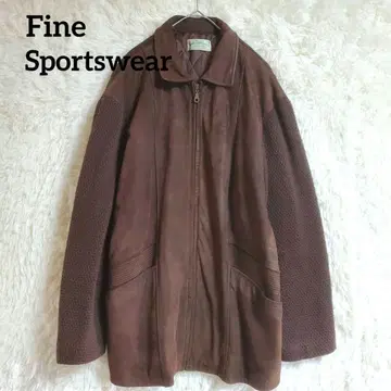 가죽 자켓 빈티지 레어 소가죽 100% 파인 스포츠 웨어 XL