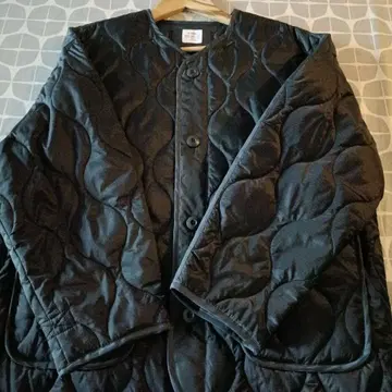 coen 퀼팅 자켓 블랙