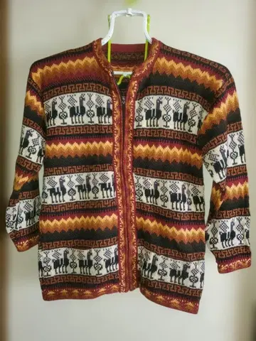 새상품 페루산 알파카 가디건