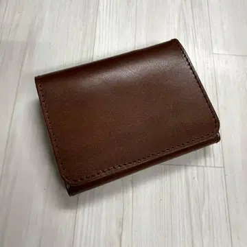 천연 가죽 도치기 가죽 이단 접이식 지갑 미니 지갑 캐시리스 일본제