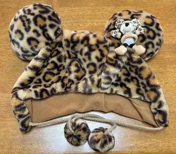 디즈니 리조트 팬캡 미니 마우스 레오파드 무늬