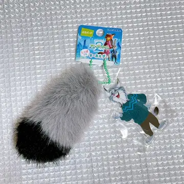 디즈니 주토피아2 파우버트 꼬리 달린 키링 스트랩