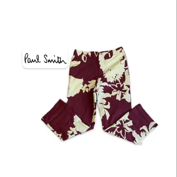 [ 폴스미스 런던 ] 브라운 하이비스커스 리조트 패턴 남성용 바지