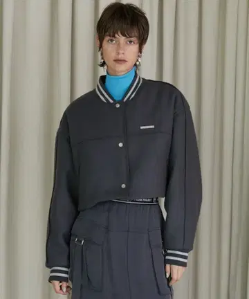 prank project 숏 바시티 자켓 아우터