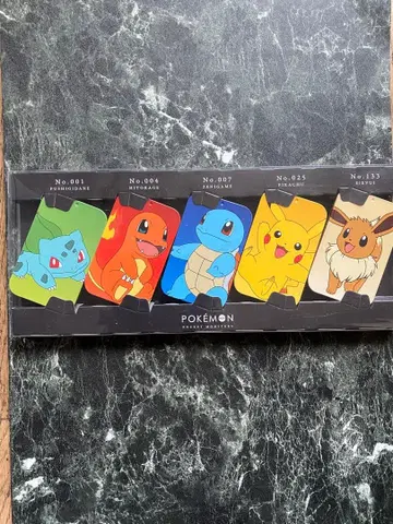 포켓몬 캐릭터 굿즈 슬라이드 캔 5개 세트