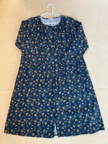 사만사 모스2 꽃무늬 긴팔 롱 원피스 F