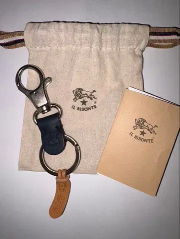 IL BISONTE 가죽 키링 카라비너