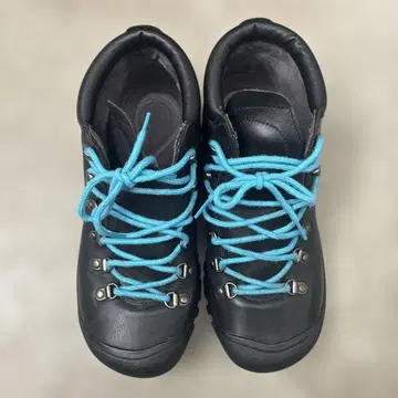 KEEN 등산화 가죽 블랙 파랑 신발끈 26cm