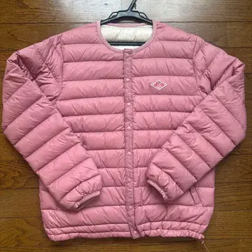 새상품급/단톤/핑크 다운 자켓 퀼팅