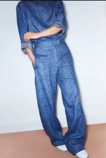 cristaseya 크리스타세야 린넨 헤링본 팬츠