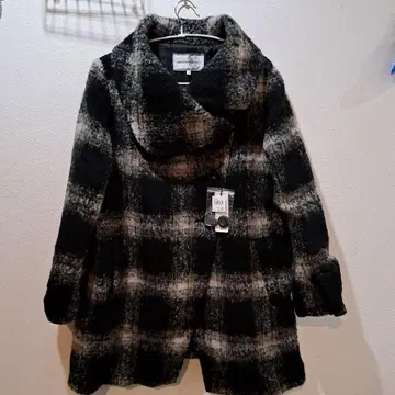 19호 GALLORIA SWEEP 체크 무늬 피코트