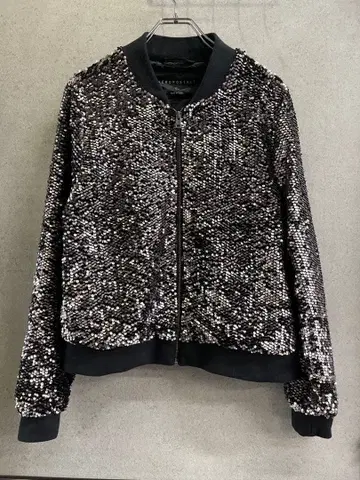 Y2K MASU풍 스팽글 숏기장 블루종