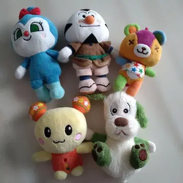 봉제 인형 5체 세트 컬러풀