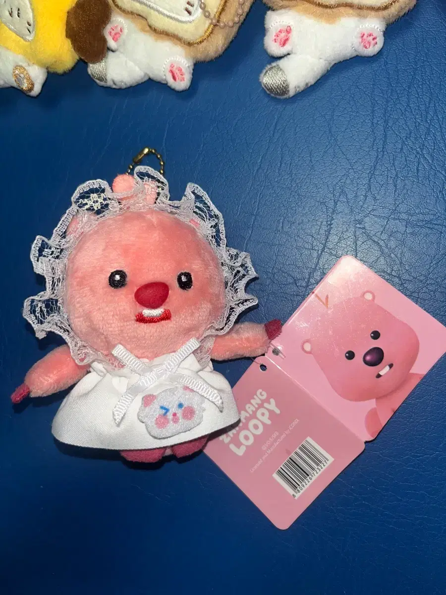 Genuine Jaman Loopy Pinky Plush Doll Keychain