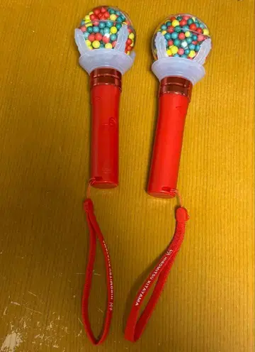 키타야마 히로미츠 ZOO 마이크형 응원봉 빨간색 2개 묶음 판매