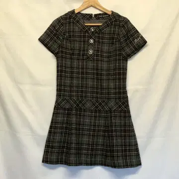 마리콴트 원피스 체크 울 38 M