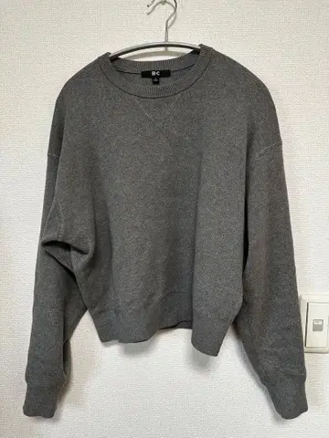 UNIQLO 스무스 코튼 크루넥 스웨터 레드