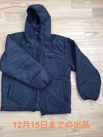 Champion 블랙 다운 자켓 M