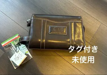 미사용! 다크 브라운 가죽 클러치백 세컨드 백 ORICE