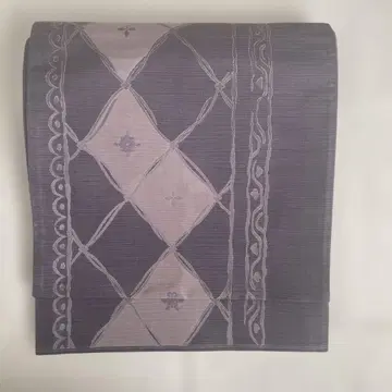 나고야 오비 (약 24cm) 폴리에스테르 꽃무늬 연보라 핑크