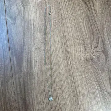 실버 플라워 목걸이