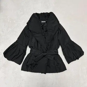 스콧 클럽 페플럼헴 충전솜 코트 M 숄카라 벨트