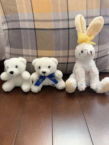 곰과 토끼 봉제 인형 세트
