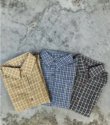 레트로 체크 셔츠