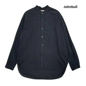 JOHNBULL 젬블 가먼트 다이 밴드 카라 셔츠 긴팔 셔츠