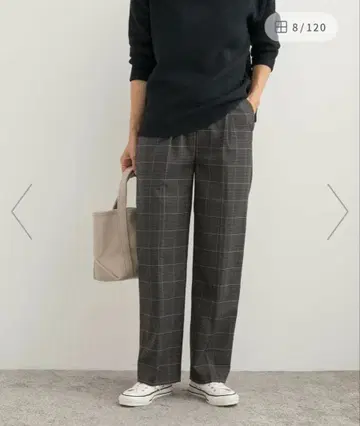 URBAN RESEARCH DOORS 체크 트라우저 팬츠 M