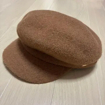 브라운 울 헌팅 캡 카멜