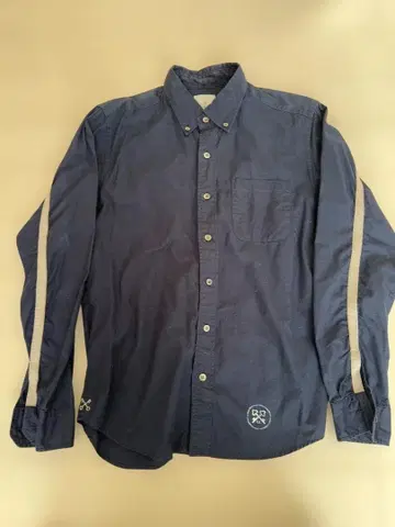 유니폼 익스페리먼트 버튼 다운 네이비 셔츠 사이즈 2